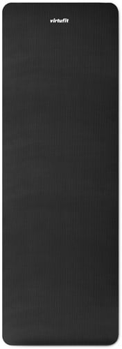 VirtuFit NBR Fitnessmat - 180 x 60 x 1,5 cm - Zwart - met Draagkoord - Gratis Trainingsvideo's-3