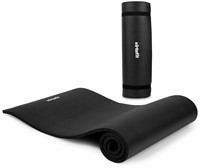 VirtuFit NBR Fitnessmat - 180 x 60 x 1,5 cm - Zwart - met Draagkoord - Gratis Trainingsvideo's