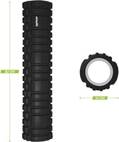 VirtuFit Grid Foam Roller - Massage roller - 62 cm - Zwart-2
