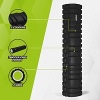 VirtuFit Grid Foam Roller - Massage roller - 62 cm - Zwart-3