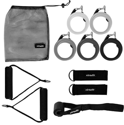 VirtuFit Resistance Kit - 11-delige Weerstandsbanden Set - Inclusief Handvatten