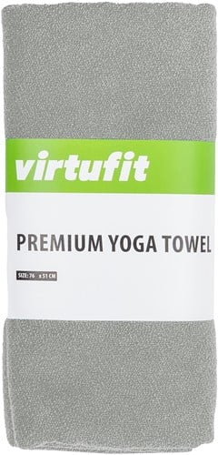 VirtuFit Premium Yoga Microvezel Handdoek - 76 x 51 cm -  Natural Grey-2