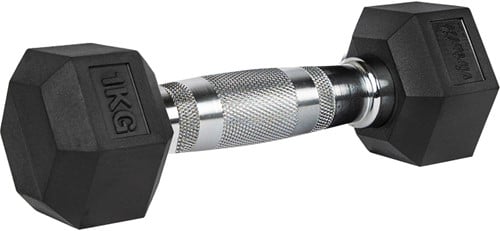 VirtuFit Hexa Dumbbell Pro - 1 kg - Per Stuk