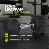 VirtuFit Hexa Dumbbell Pro - 7 kg - Per Stuk-3