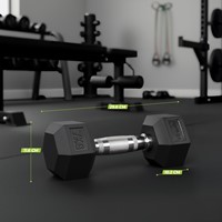 VirtuFit Hexa Dumbbell Pro - 7 kg - Per Stuk-2
