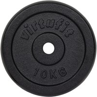 VirtuFit Gietijzeren Halterschijf - Halter gewicht - 30 mm - 15 kg - Zwart-3