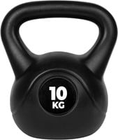 VirtuFit PVC Kettlebell - 10 kg - Zwart