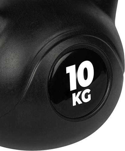 VirtuFit PVC Kettlebell - 10 kg - Zwart-3