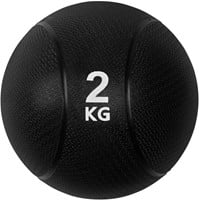 VirtuFit Medicijnbal Pro - Medicine Ball - 2 kg - Rubber - Zwart