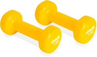 VirtuFit Vinyl Dumbbell Set Pro - 2 x 1 kg - Geel