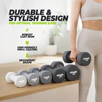 VirtuFit Vinyl Dumbbell Set Pro - 2 x 2 kg-2