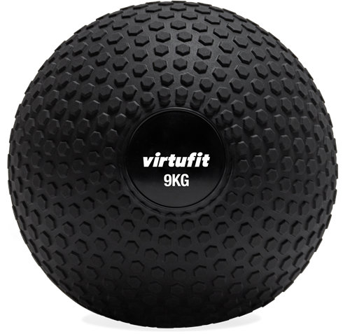 VirtuFit Slam Ball – Fitness Bal – 9 kg – Zwart