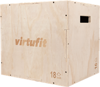 VirtuFit Houten Plyo Box 3-in-1 - Klein - 40 x 45 x 50 cm