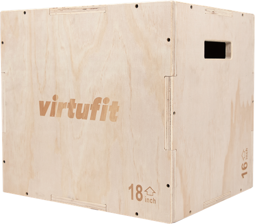 VirtuFit Houten Plyo Box 3-in-1 - Klein - 40 x 45 x 50 cm