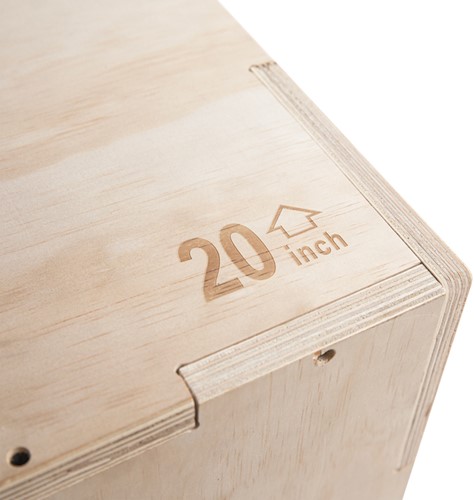 VirtuFit Houten Plyo Box 3-in-1 - Klein - 40 x 45 x 50 cm