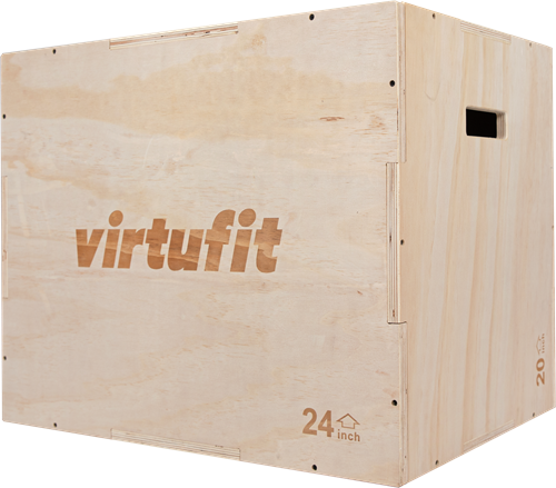 VirtuFit Houten Plyo Box 3-in-1 - Groot - 50 x 60 x 75 cm
