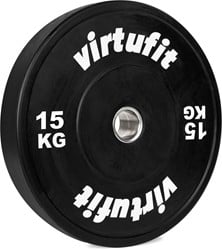 VirtuFit Bumper Plate - Olympische Halterschijf van Rubber - 50 mm - 15 kg