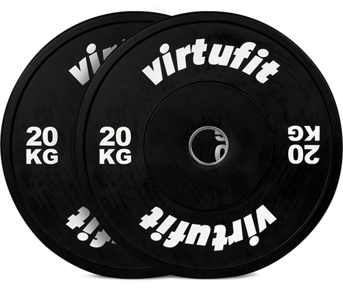VirtuFit Bumper Plate - Olympische Halterschijf van Rubber - 50 mm - set 2 x 20 kg-2
