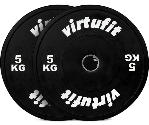 VirtuFit Bumper Plate - Olympische Halterschijf van Rubber - 50 mm - set 2 x 5 kg-2