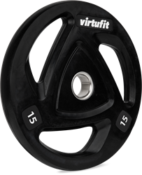 VirtuFit Olympische Rubberen Halterschijf - 15 kg