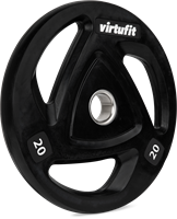 VirtuFit Olympische Rubberen Halterschijf - 20 kg