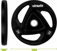 VirtuFit Olympische Rubberen Halterschijf - maten
