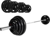 VirtuFit Olympische Rubberen Halterset - 120 kg-2