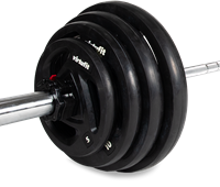 VirtuFit Olympische Rubberen Halterset - 120 kg-3