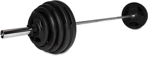 VirtuFit Olympische Gietijzeren Halterset - 170 kg