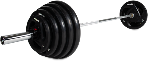 VirtuFit Olympische Rubberen Halterset - 170 kg