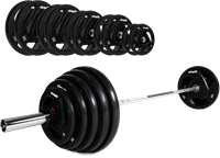 VirtuFit Olympische Rubberen Halterset - 170 kg-2