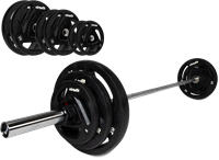 VirtuFit Olympische Rubberen Halterset - 90 kg-2