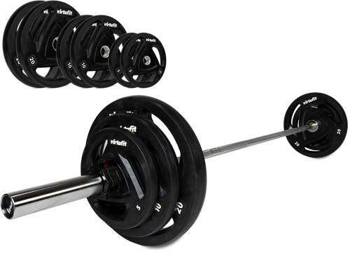 VirtuFit Olympische Rubberen Halterset - 90 kg-2