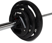 VirtuFit Olympische Rubberen Halterset - 90 kg-3