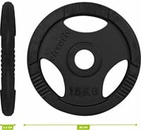 VirtuFit Olympische Gietijzeren Halterschijf - 15 kg-3