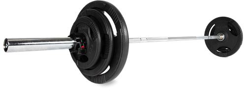 VirtuFit Olympische Gietijzeren Halterset - 90 kg