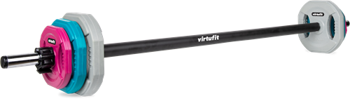 VirtuFit Aerobic Pump Set Pro Rubber - 20 kg - Gekleurd