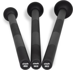 VirtuFit Macebell Set - Zwart - 4, 6, 8 kg