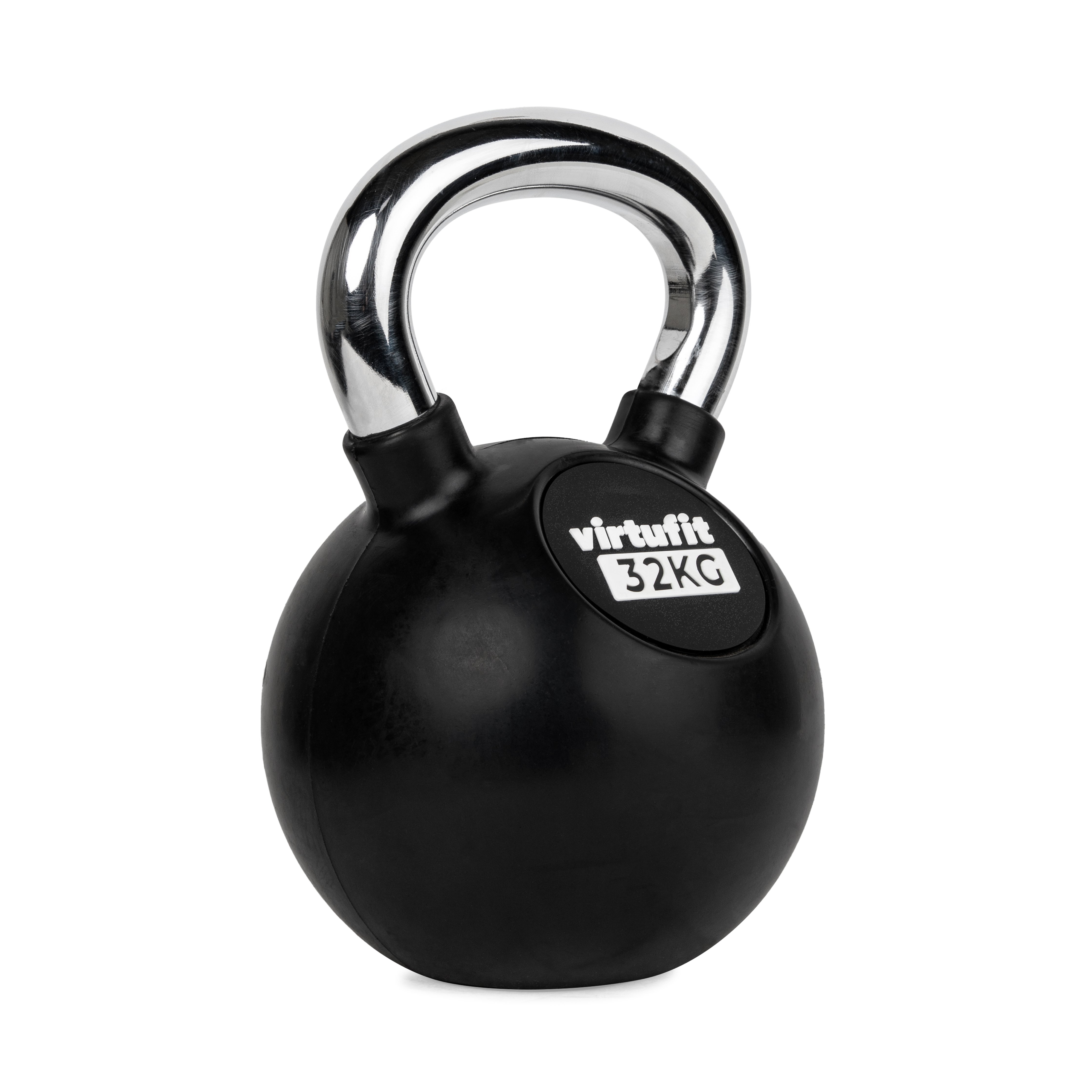 VirtuFit Kettlebell - Rubber/Chroom - 32 kg