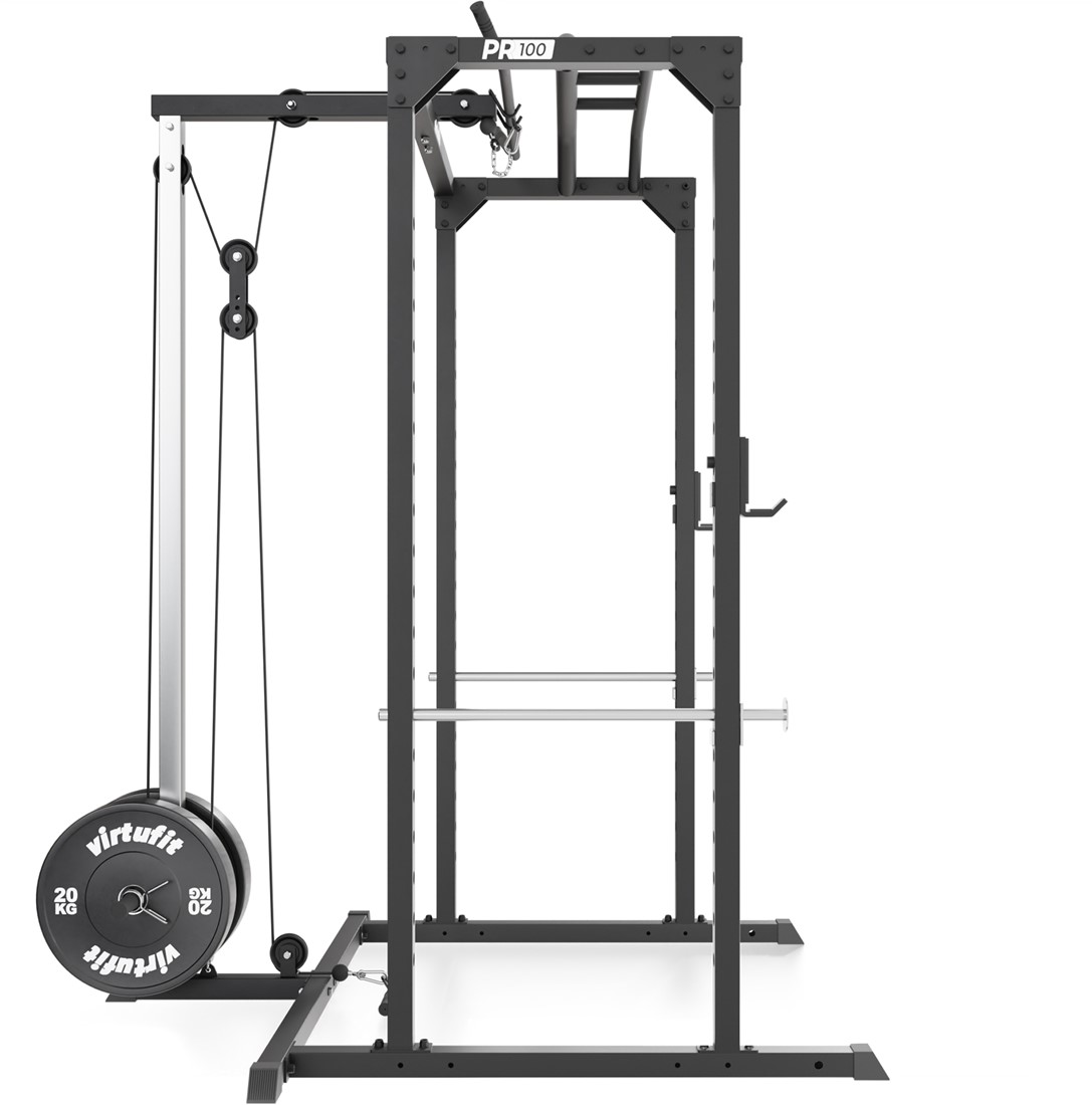 VirtuFit PR100 Power Rack met Lat Attachment - Squat Rack - Inclusief ...