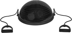 VirtuFit Balanstrainer Pro - Balansbal -  met Fitness Elastieken en Pomp - Zwart