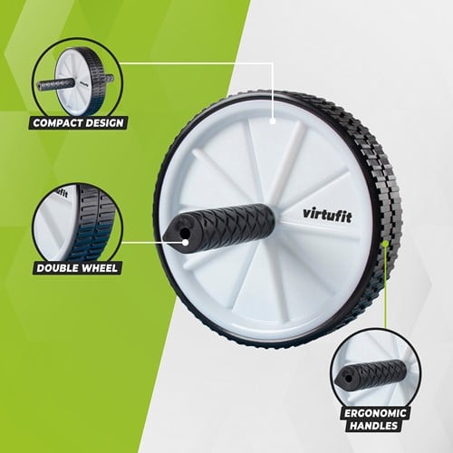 VirtuFit Dubbel Buikspierwiel - Ab Wheel-3