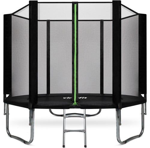 VirtuFit Trampoline met Veiligheidsnet - Zwart - 251 cm