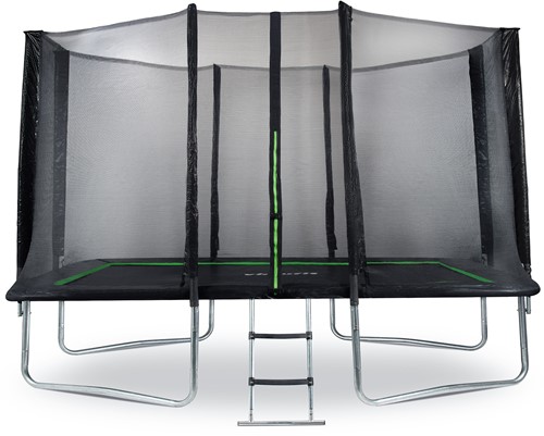 VirtuFit Rechthoekige Trampoline met Veiligheidsnet - Zwart - 244 x 366 cm