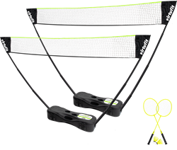 VirtuFit 2-in-1 Portable Badminton- en Tennis Set - Inclusief koffer en rackets