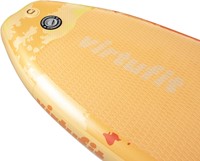 Virtufit Supboard Surfer 305 - Oranje - Detail achterzijde SUP ventiel