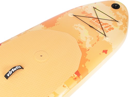 Virtufit Supboard Surfer 305 - Oranje - Detail voorzijde SUP met mount