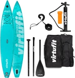 Virtufit Supboard Racer 381 - Turquoise - Inclusief accessoires en draagtas