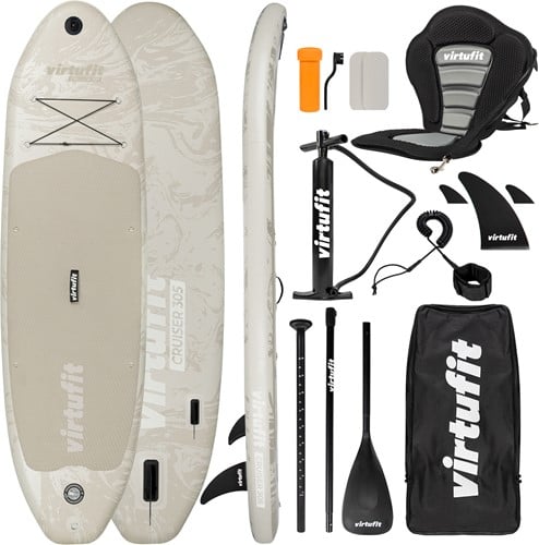 VirtuFit Supboard Cruiser 305 - Sand Beige - Met Kajak zitje, accessoires en draagtas