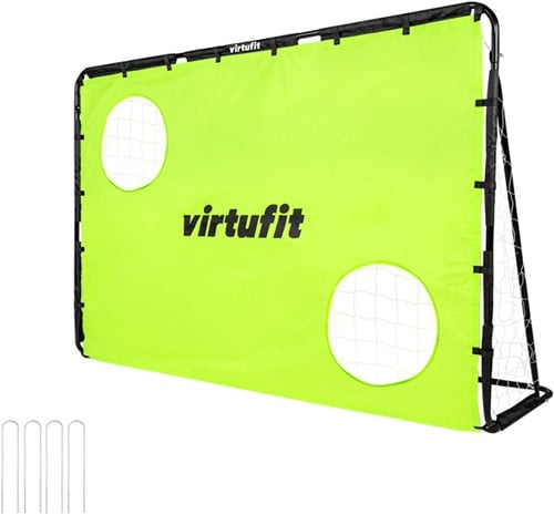 VirtuFit Voetbaldoel - Voetbal Goal - 120 x 80 cm met doelwand